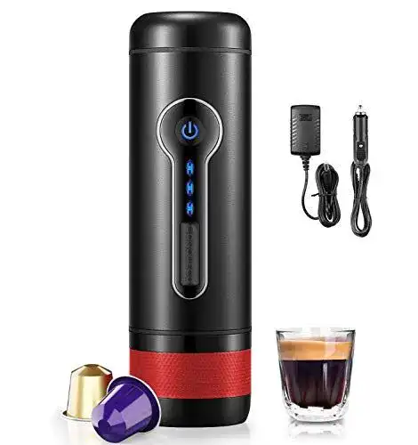 12V-Kaffeemaschine CONQUECO Tragbare Espressomaschine
