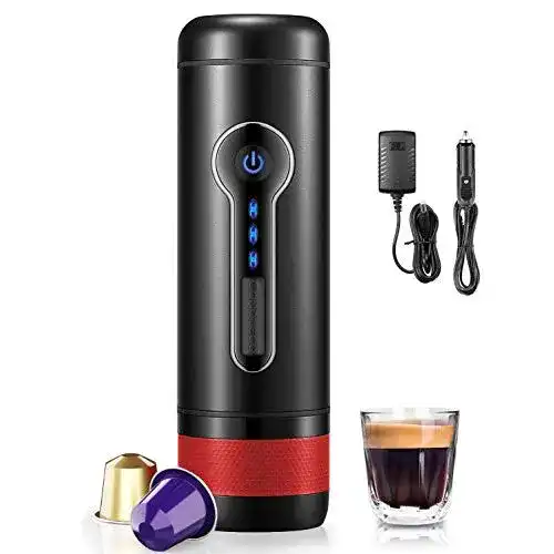 12V-Kaffeemaschine CONQUECO Tragbare Espressomaschine