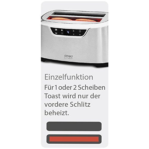4-Scheiben-Toaster Caso NOVEA T4 Design, mit Motorlift