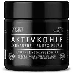 Aktivkohle für die Zähne Pro Teeth Whitening Co Aktivkohle Pulver
