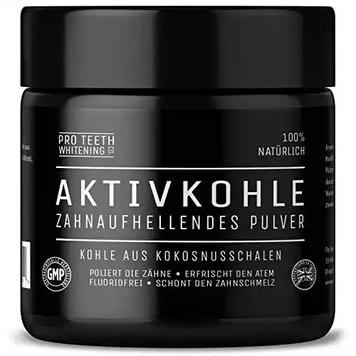 Aktivkohle für die Zähne Pro Teeth Whitening Co Aktivkohle Pulver