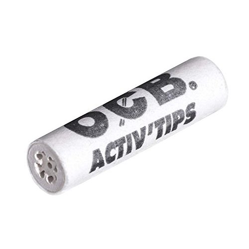 Aktivkohlefilter OCB ActivTips Slim 7 mm, Keramikkappen, 5 x 50