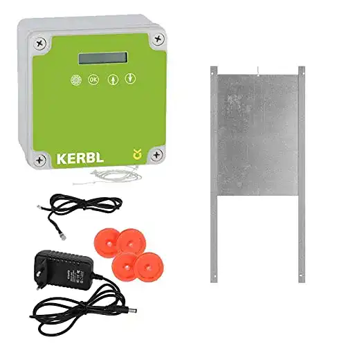 Automatische Hühnerklappe Cajou, inklusive Schieber, Lichtsensor