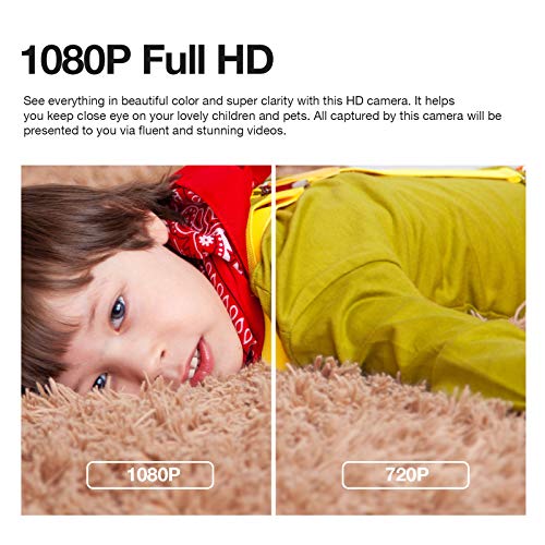 Baby-Kamera SDETER Drahtlose Heimsicherheitskamera, HD WiFi