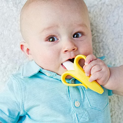 Baby-Zahnbürste BABY BANANA, Kleinkind Zahnpflege, 2-in-1
