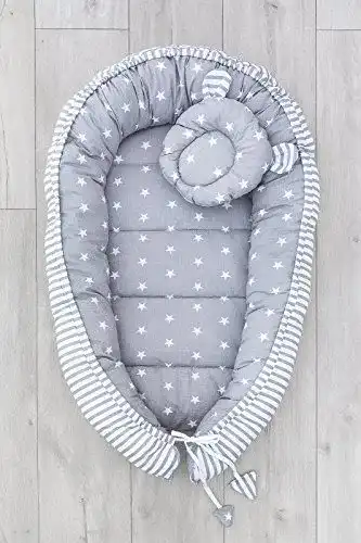 Babynest LOOLAY ® 2seitig Kokon + Bärchen Nestchen