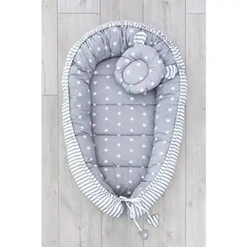 Babynest LOOLAY ® 2seitig Kokon + Bärchen Nestchen