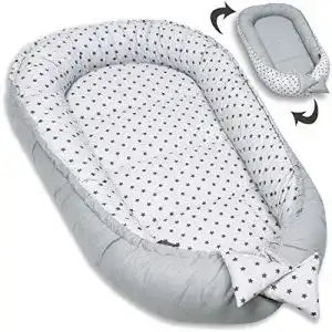 Babynest PaLulli, Kuschelnest 2-seitig, Kokon, 100% Baumwolle