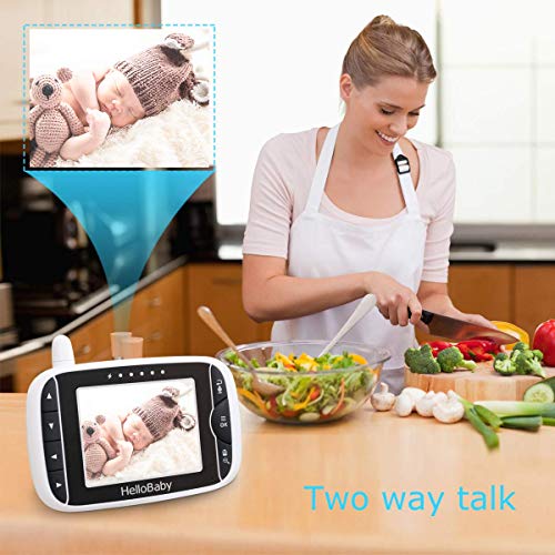 Babyphone HelloBaby mit Kamera Ferngesteuerter Pan-Tilt-Zoom