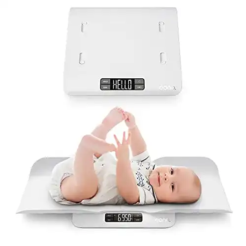 Babywaage Eono Amazon Brand, Zwei-in-Eins-Funktion, bis 30Kg