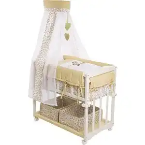 Babywiege roba Beistellbett, Stubenbett 4 in 1, Safari, Babybett