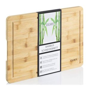 Bambus-Schneidebrett Zolmer ® 40 x 30 x 2 cm, stabil