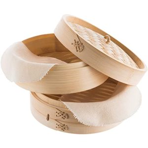 Bambusdämpfer Reishunger traditionell für 4 Personen, Ø 25 cm