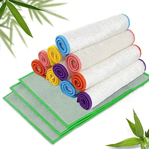 Bambustücher Masthome Bambus Putztücher,13pcs
