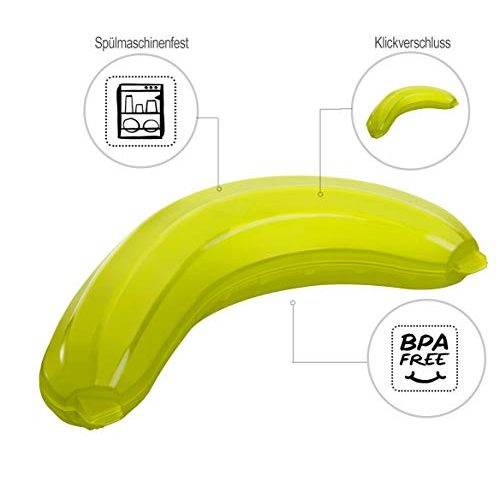 Bananenbox Rotho Fun, Kunststoff, Lime Grün, 24,5×12,0x5,1 cm