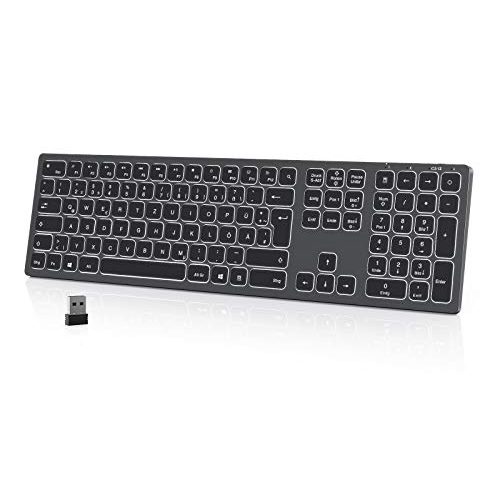 Die beste beleuchtete tastatur seenda beleuchtete funktastatur kabellos Bestsleller kaufen