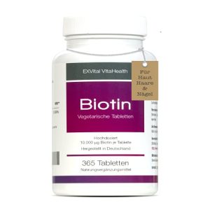 Biotin EXVital VitaHealth, EXVital, hochdosiert, 10.000 µg, 365 Tabl.