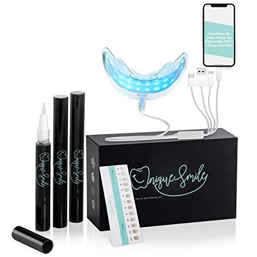 Die beste bleaching gel uniquesmile hochwertiges teeth whitening kit Bestsleller kaufen