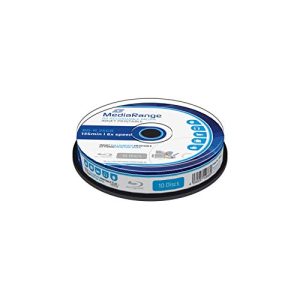 Blu-ray-Rohling MediaRange BD-R 25GB 6-Fach, 10er Cakebox