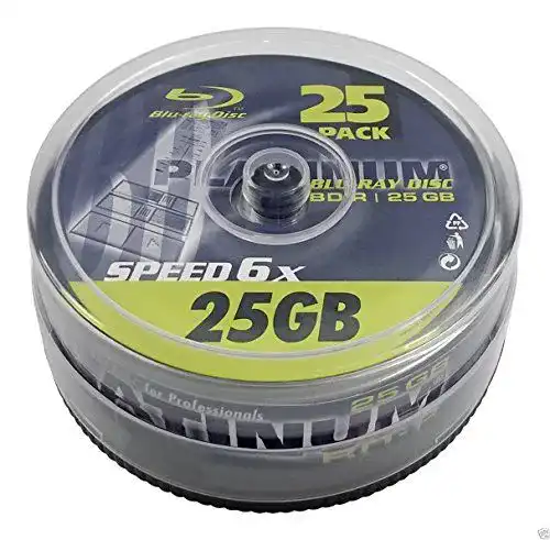 Blu-ray-Rohling PLATINUM 25GB BD-R Blu-ray Rohlinge, 25er
