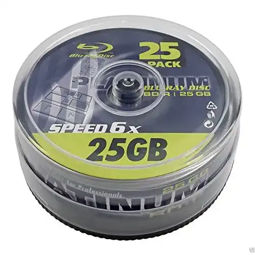 Blu-ray-Rohling PLATINUM 25GB BD-R Blu-ray Rohlinge, 25er