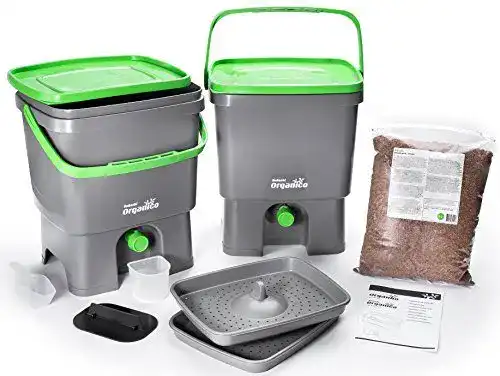 Bokashi-Eimer Skaza Bokashi Organico 2er Set mit Ferment