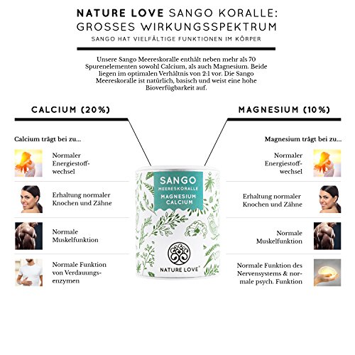 Calcium Nature Love ® Sango Meereskoralle, 250g Pulver