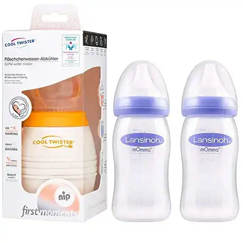 Cool-Twister nip Flaschenkühler inkl. 2 x Lansinoh Flasche 240ml