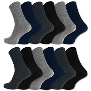 Diabetikersocken sockenkauf24 12 Paar Socken ohne Gummidruck