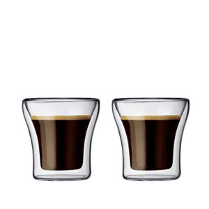 Doppelwandige Gläser Bodum ASSAM 2-teiliges Kaffeeglas-Set