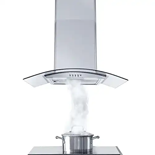 Dunstabzugshaube 60 cm TopStrong, Edelstahl & Glas, LED