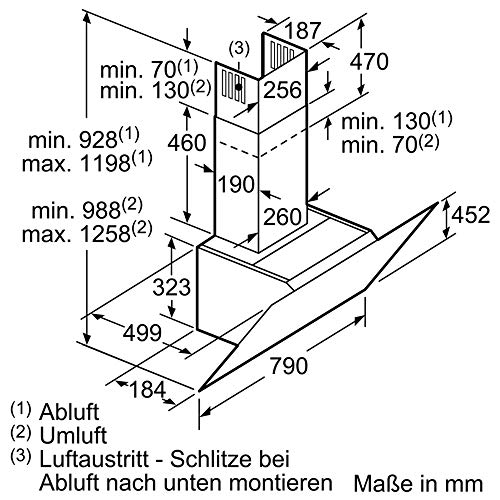 Dunstabzugshaube 80 cm Bosch Hausgeräte DWK87CM60 Serie 4