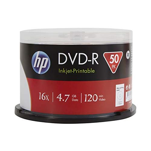 DVD-R HP Rohlinge bedruckbar, 50er Spindel 4,7 GB