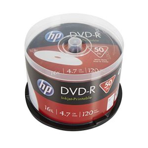 DVD-R HP Rohlinge bedruckbar, 50er Spindel 4,7 GB