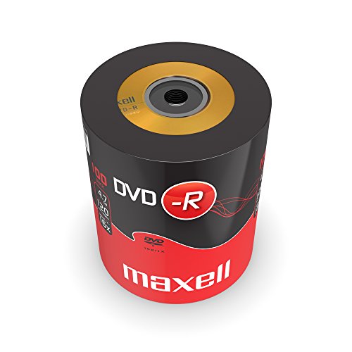 DVD-R Maxell 275733 Rohlinge, 16x Speed, 4,7GB, 100er