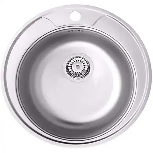 Edelstahlspüle Sinec Rund Aufbauspüle Spülbecken Spüle
