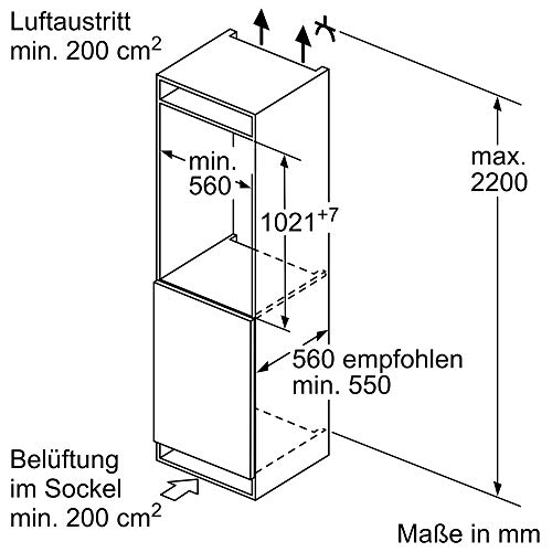 Einbaukühlschrank (102 cm) ohne Gefrierfach Bosch Hausgeräte