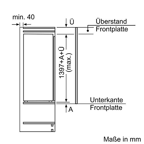 Einbaukühlschrank (140 cm) Bosch Hausgeräte KIR51AFF0 Serie 6