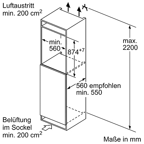 Einbaukühlschrank (88 cm) Bosch Hausgeräte KIR21ADD0 Serie 6