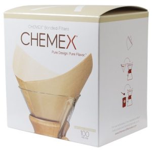 Einweg-Kaffeefilter Chemex Bonded Filter, Natural Square, 100ct