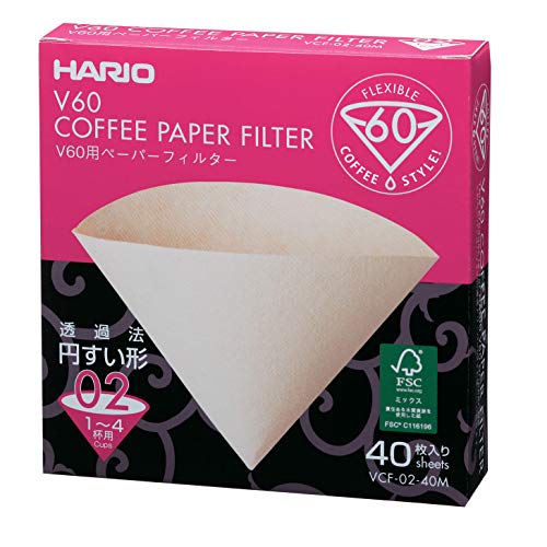 Die beste einweg kaffeefilter hario vcf 01 100m papierfilter natur 40 st Bestsleller kaufen