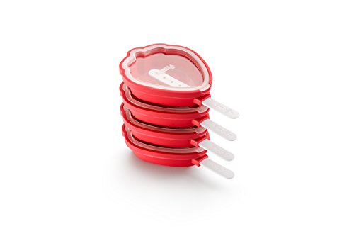 Die beste eisform lekue in erdbeerform silikon rot 4 stueck Bestsleller kaufen
