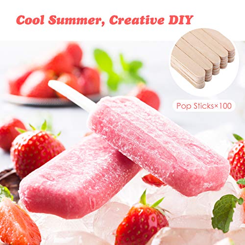 Eisform Nuovoware, 10 Lebensmittelqualität Silikon Popsicle Form