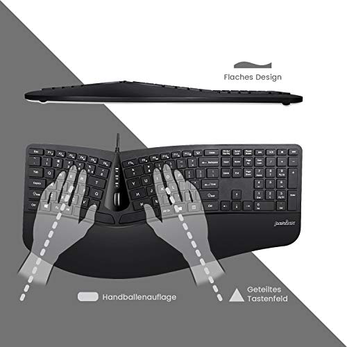 Ergonomische Tastatur Perixx Periduo-505 und Vertikale Maus