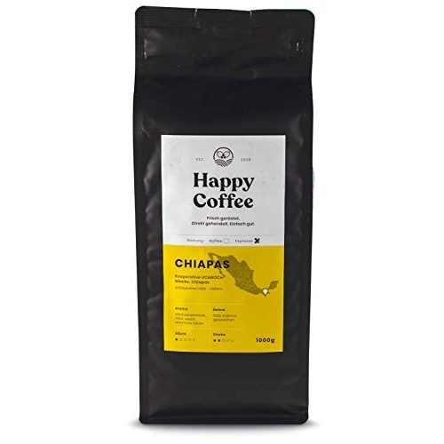 Die beste espressobohnen happy coffee bio 1kg chiapas Bestsleller kaufen