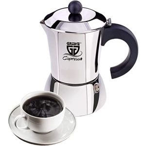 Espressokocher GRÄWE Induktion geeignet, Edelstahl, 300 ml