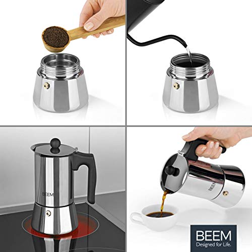 Espressokocher-Induktion BEEM ESPRESSOMAKER, 4 Tassen