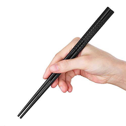 Essstäbchen hopewey Japanische 5 Paar Schwarz Chopsticks