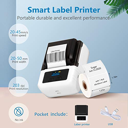 Etikettendrucker GECENinov Mini Klein Bluetooth Thermo