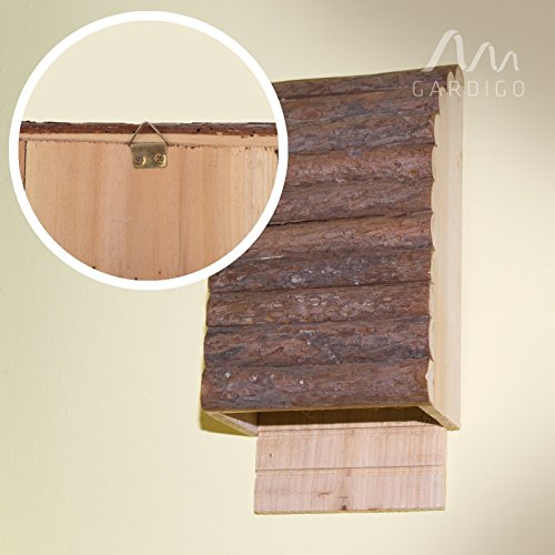 Fledermauskasten Gardigo aus Holz, zum Aufhängen, 29x14x8 cm